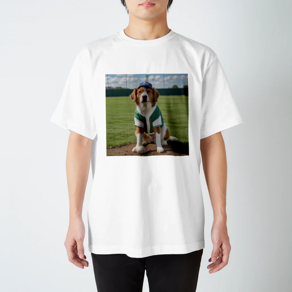 ぽめさくの犬野球 スタンダードTシャツ