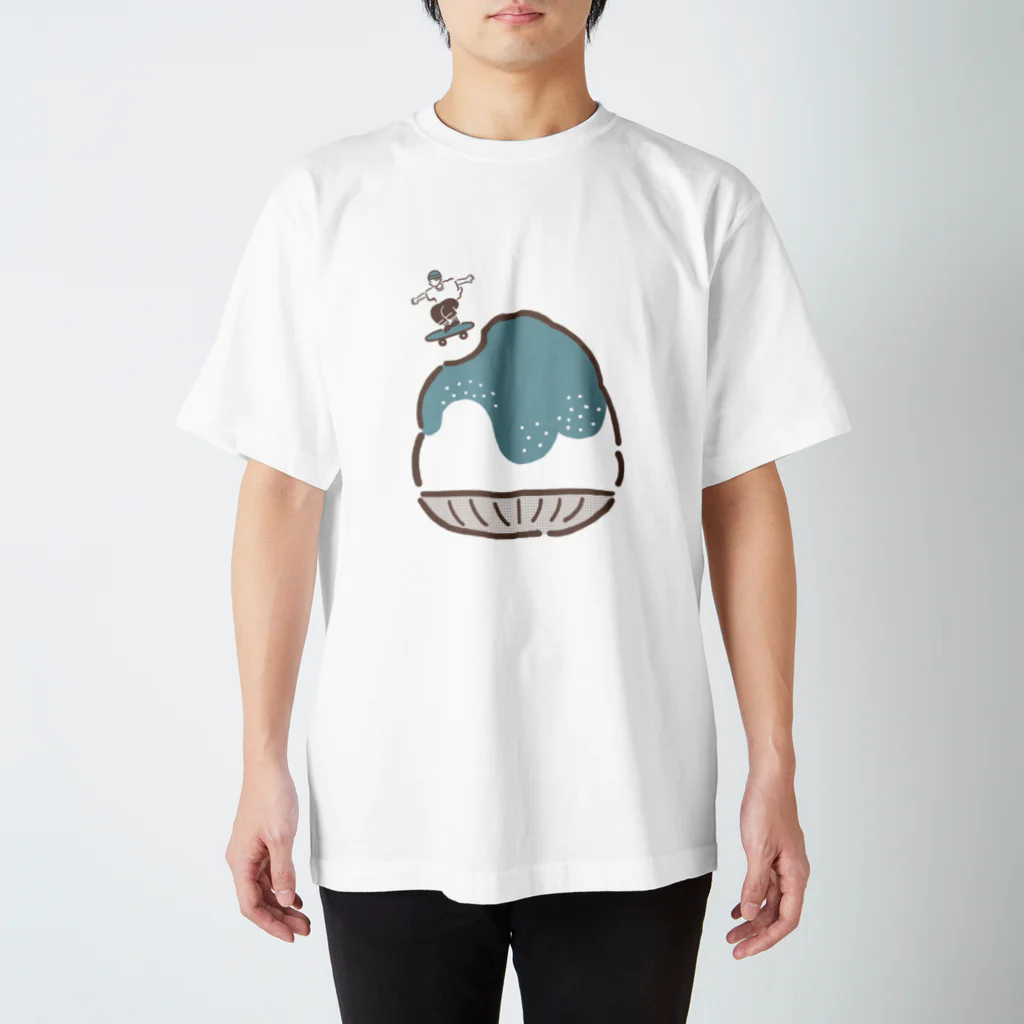 ぴー助（さいとうぴー）のトケナイカキゴオリ～チョコミント～ スタンダードTシャツ