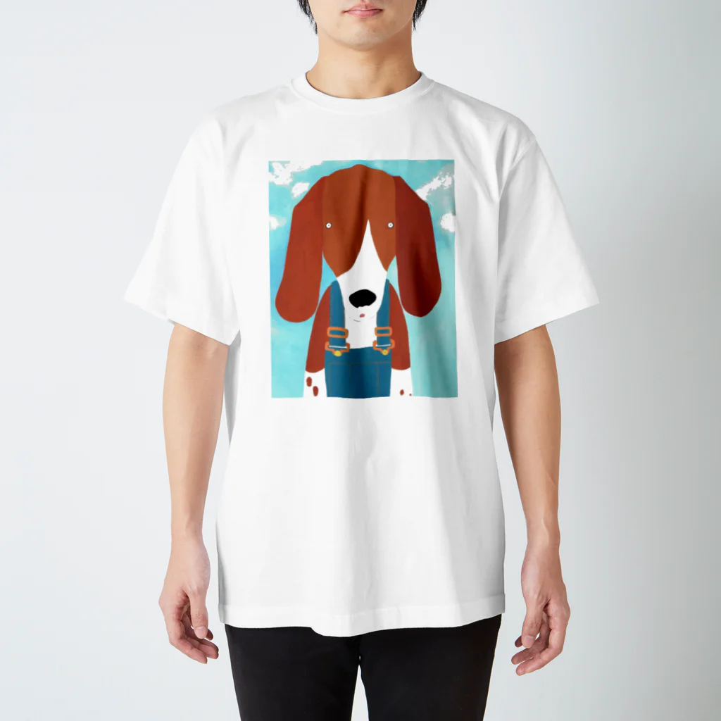 kanna-kotokoのビーグル犬とお散歩 スタンダードTシャツ