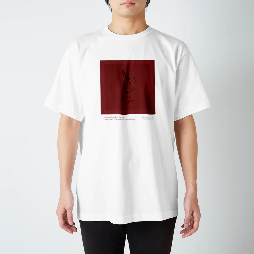 ATELIER RYUSEIのkamimukae_red02 Regular Fit T-Shirt