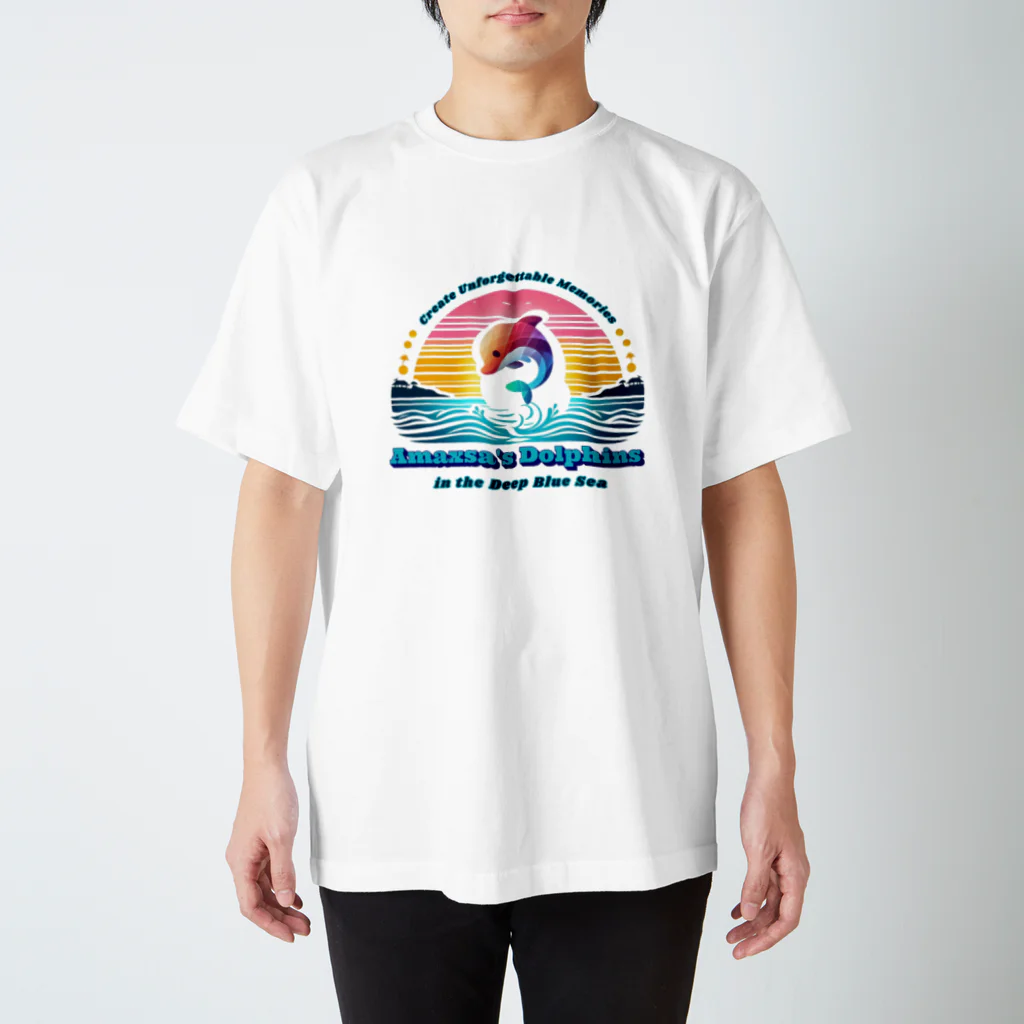 H.webPのAmaxsa天草の海-Dolphins Regular Fit T-Shirt