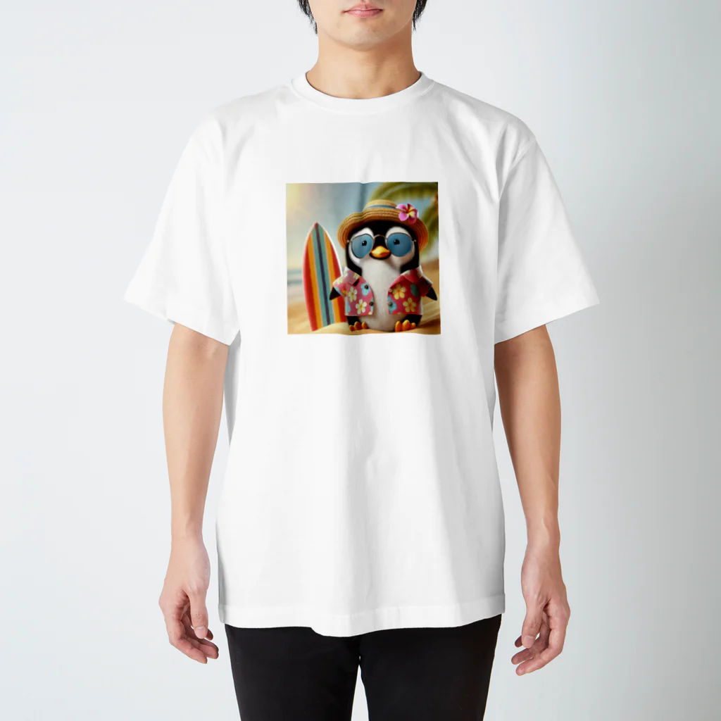 akinyan3128の南国のペンギンさん スタンダードTシャツ