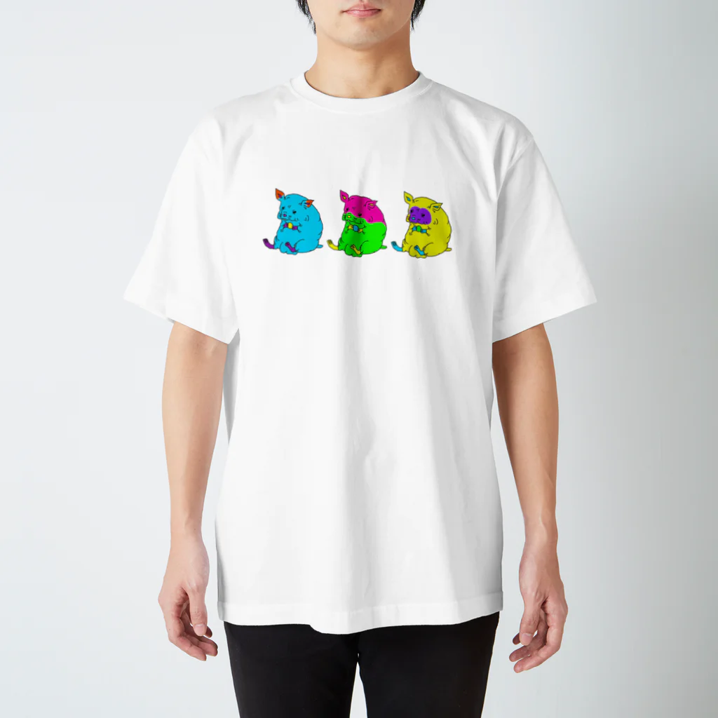 ネズミの金玉2DKのカラフルスキニーハムス達 Regular Fit T-Shirt