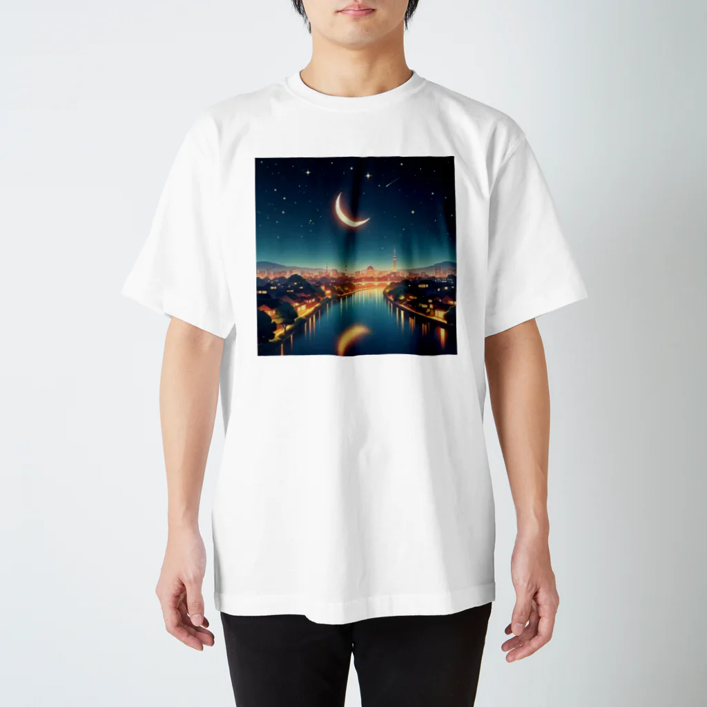 Rパンダ屋の「夜景グッズ」 Regular Fit T-Shirt