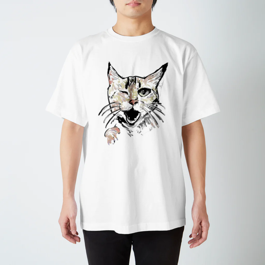 ねうねうにゃんたのねうねう_001（透過） Regular Fit T-Shirt