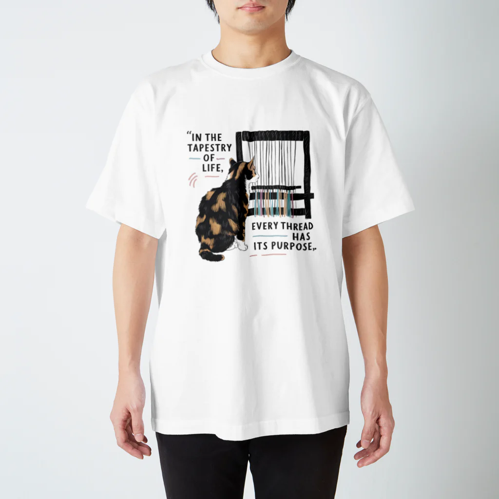 アニマーＴの人生という織物の中で、すべての糸には意味がある。 AO-00273 Regular Fit T-Shirt