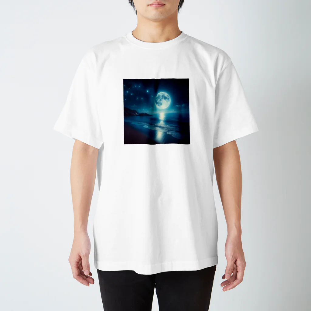 RIKUPANDAのNight Sea Regular Fit T-Shirt