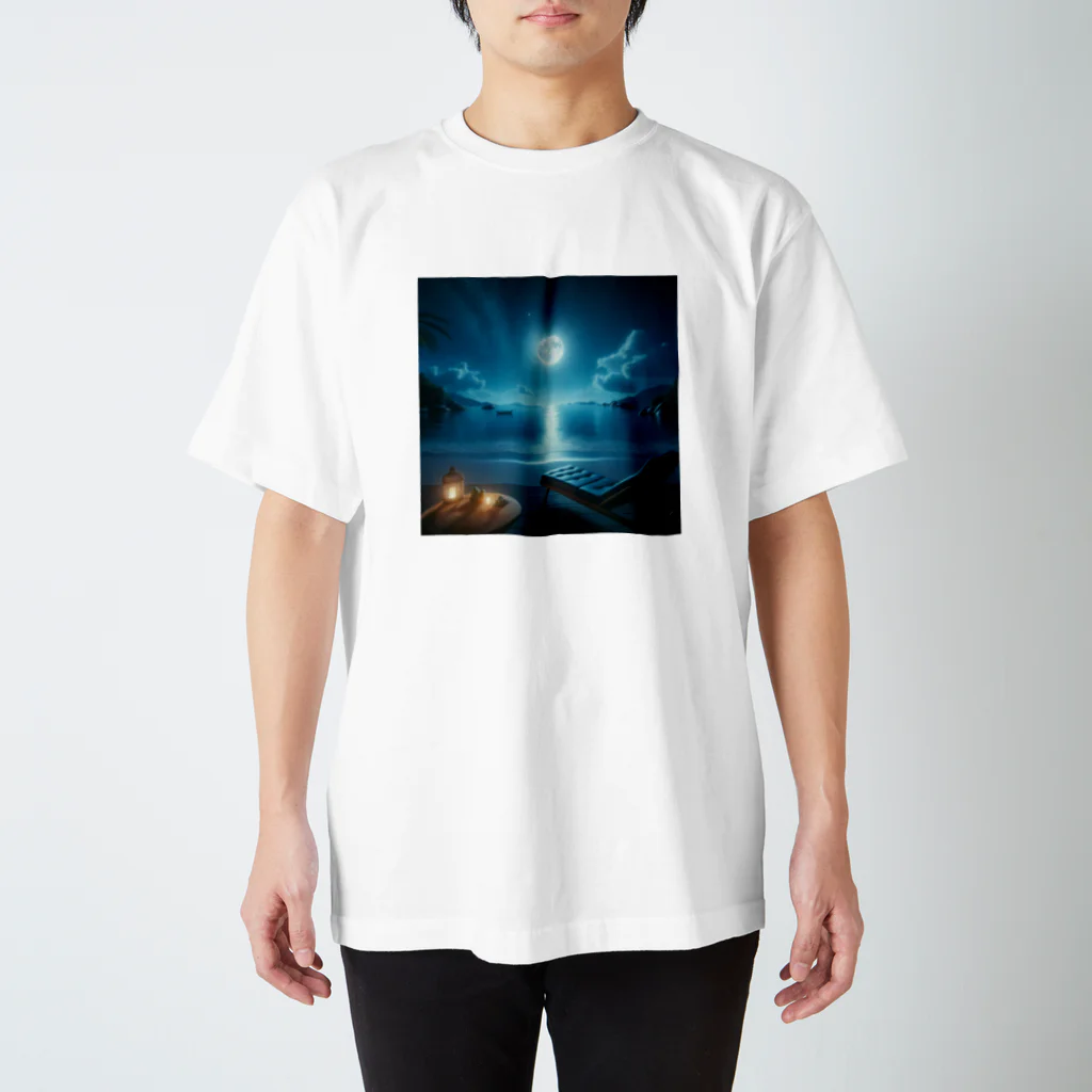 RIKUPANDAのNight sea スタンダードTシャツ