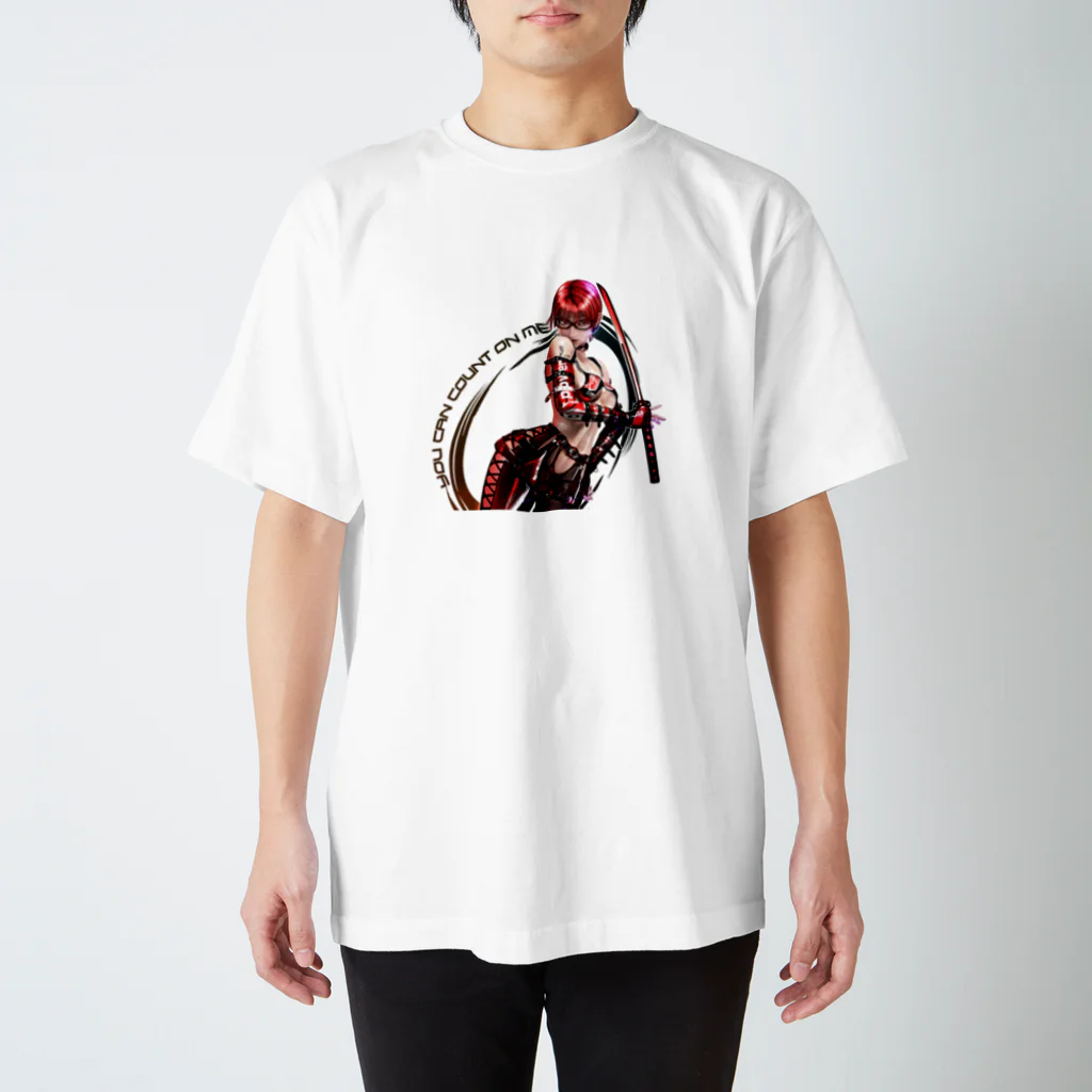 ワンプレイヤーのThe Red Katana Sword Regular Fit T-Shirt