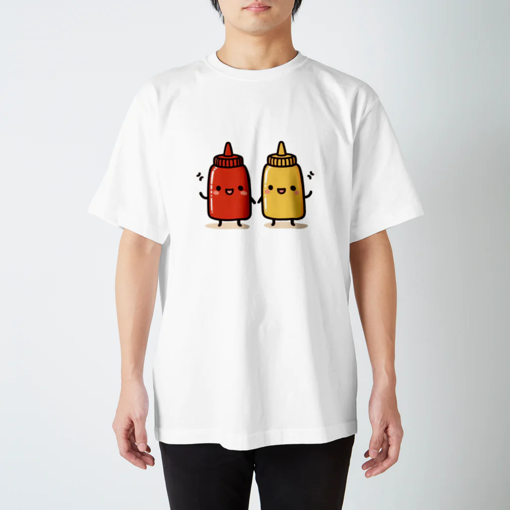 chirimenjarincoのケチャとマスタ スタンダードTシャツ