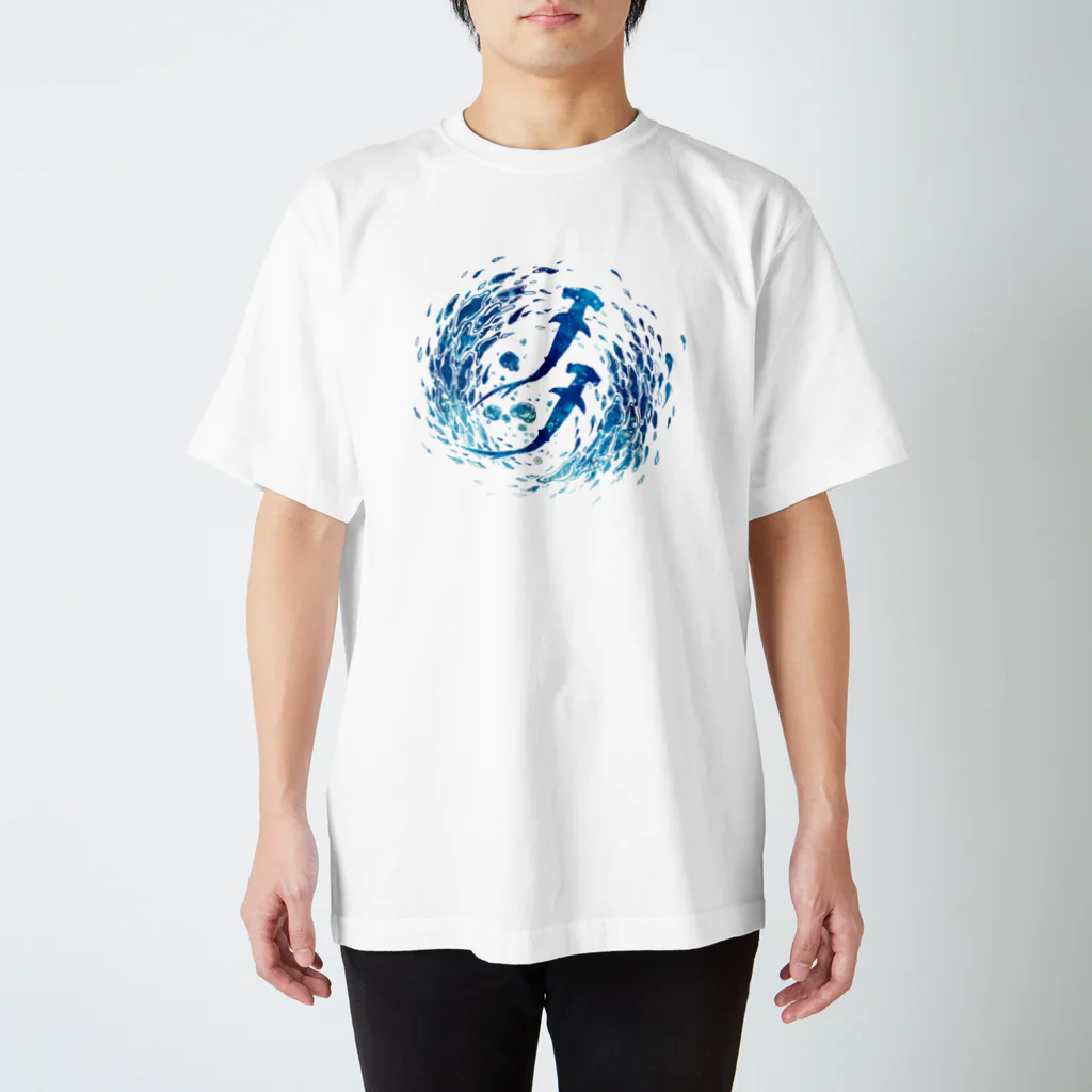 ラシマ工房の「Blue World Children_hammer head」 Regular Fit T-Shirt