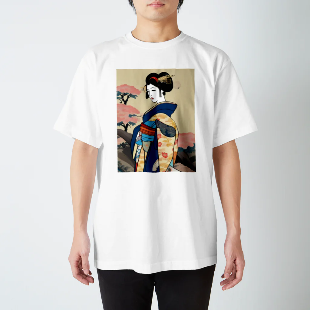 マニアの浮世絵(桜) Regular Fit T-Shirt