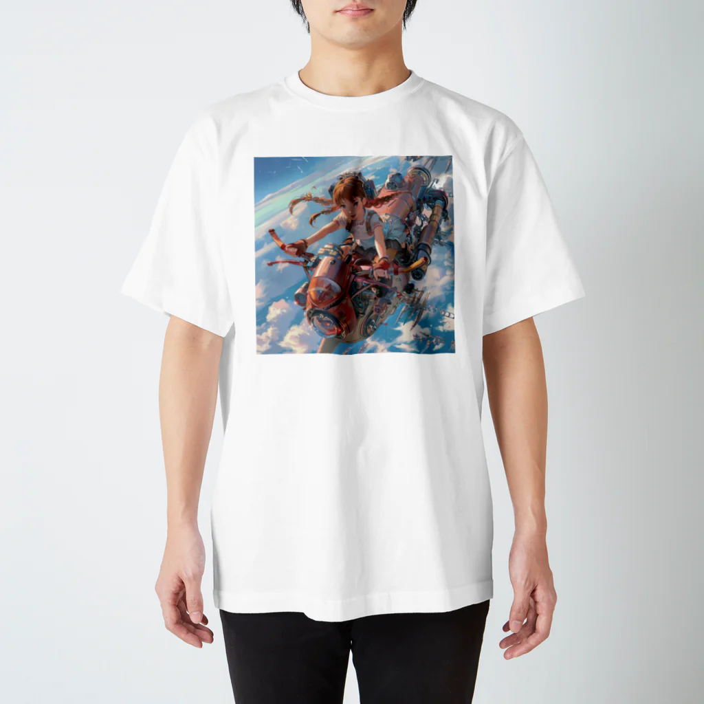 AQUAMETAVERSEのフライングバイク　Tomoe bb 2712 スタンダードTシャツ