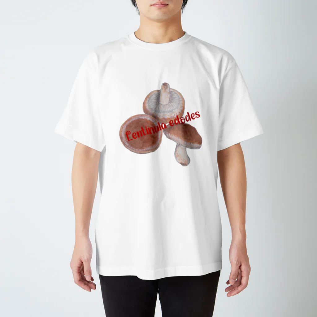 I love mushroom🍄の見つけたら食べちゃうシリーズ no.17  シイタケ スタンダードTシャツ