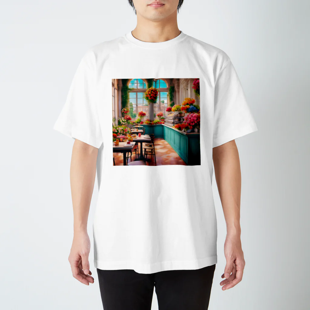 HOSHI-TANEKO🌠の🌺華やかな・カフェ☕✨ スタンダードTシャツ