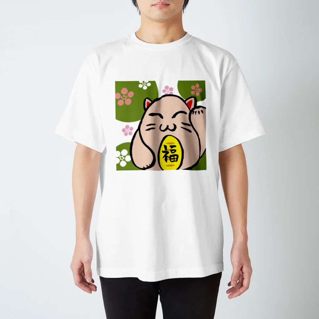 瀬戸の潮風のまねき猫03 スタンダードTシャツ