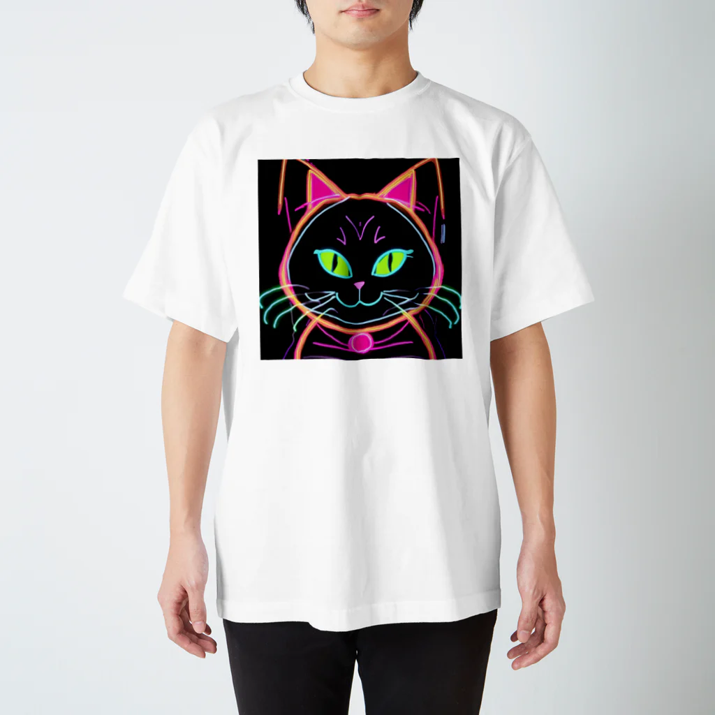 ねこLINEのニャオンカラー Regular Fit T-Shirt