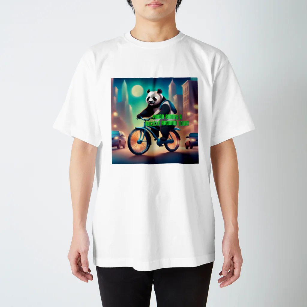 noiSutoaの疾走するパンダ Regular Fit T-Shirt