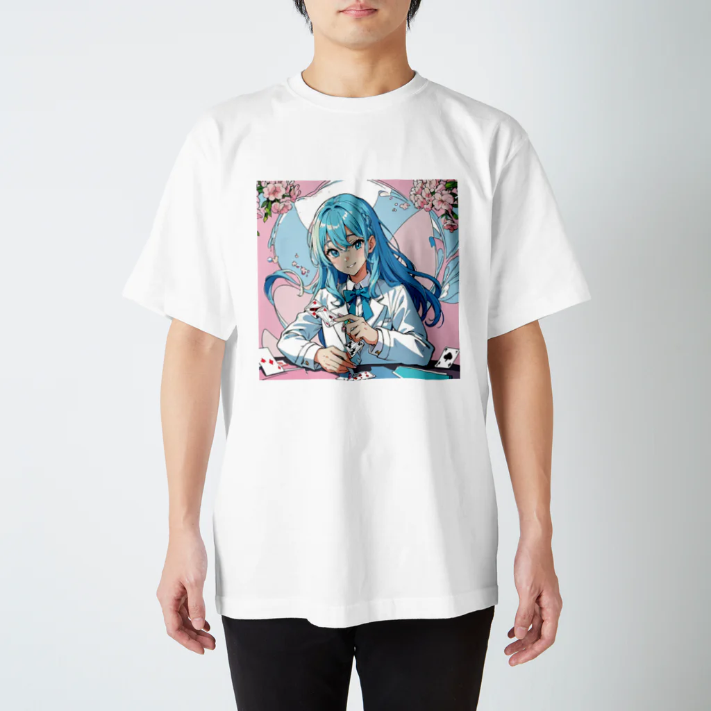 yozoraniyumeoの魔法マジシャン少女 スタンダードTシャツ