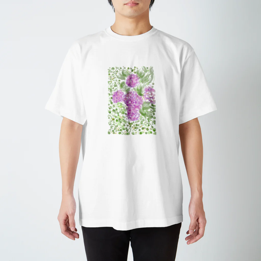 totoartの紫陽花 Regular Fit T-Shirt