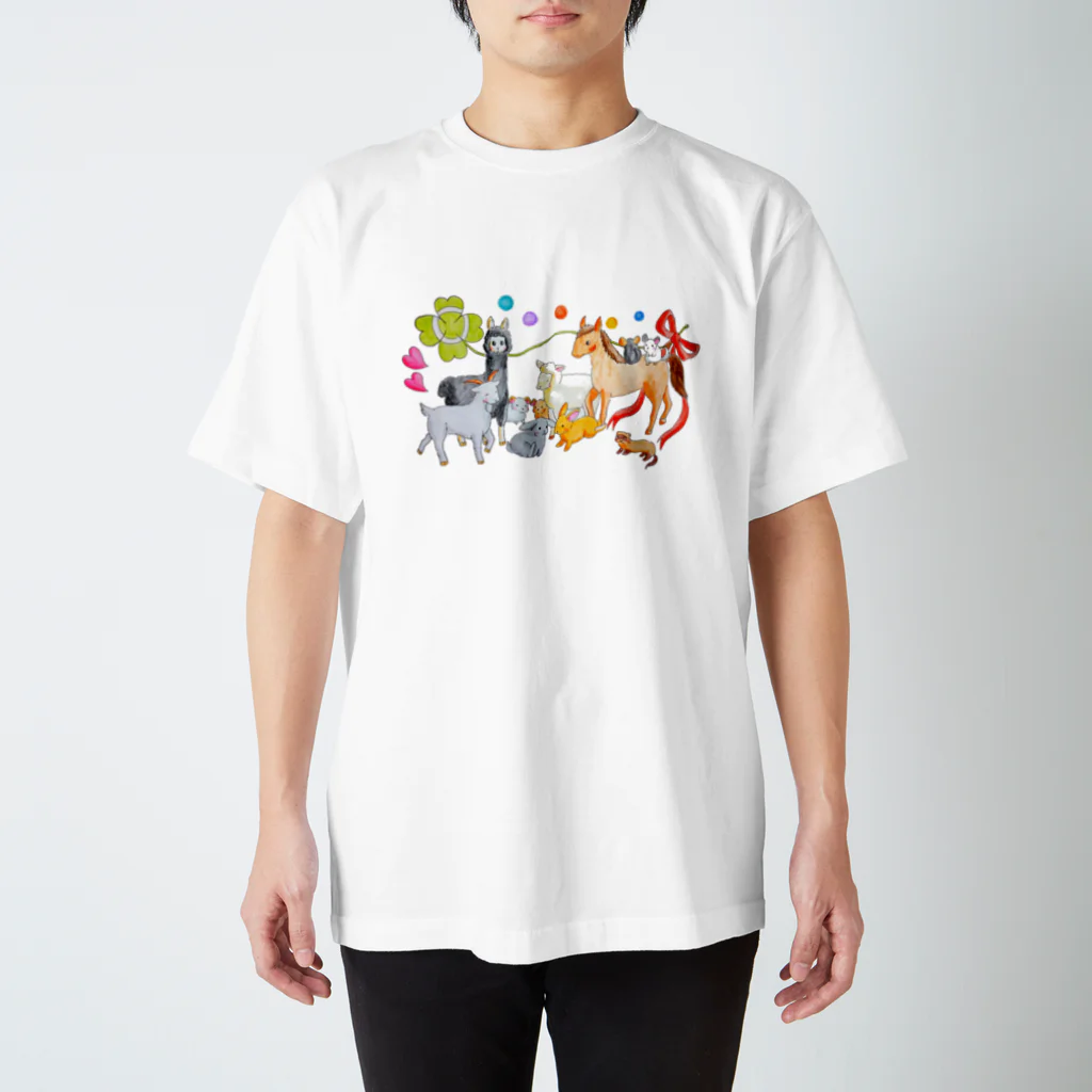 いにゃのゆかいなどうぶつたち スタンダードTシャツ