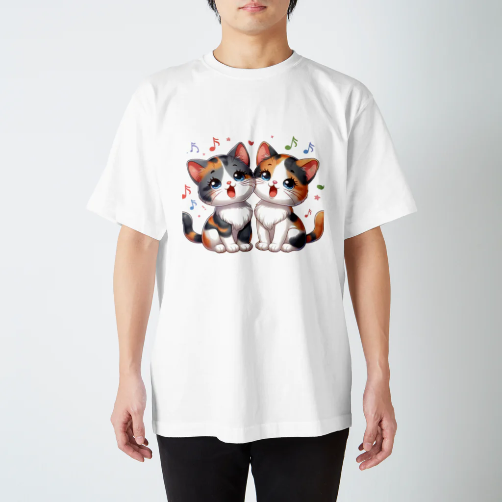 チェリモヤのねこコーラス 08 スタンダードTシャツ