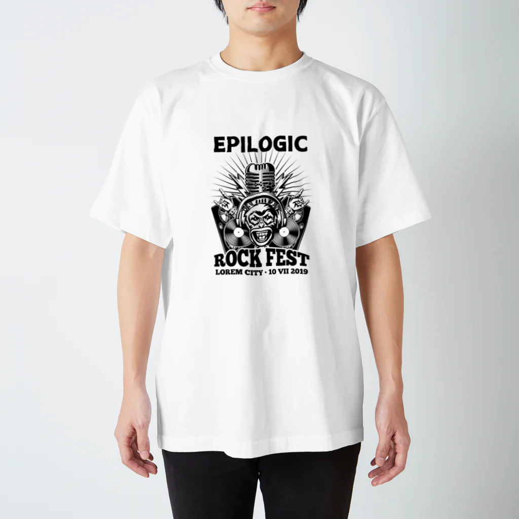 EpilogicのROCKモンキー Regular Fit T-Shirt