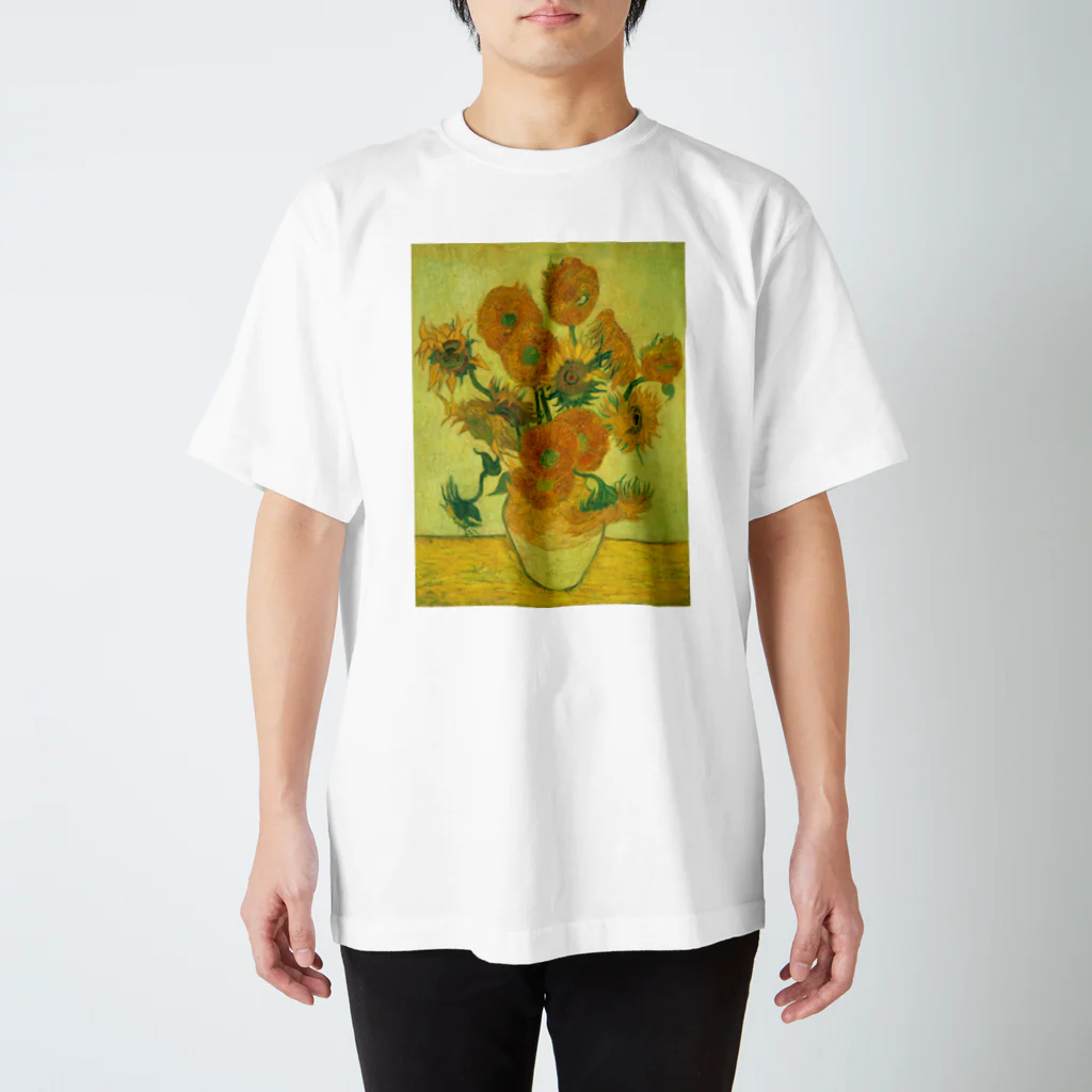 ryoryoの「ひまわり」ゴッホ　Vincent van Gogh / Sunflowers Regular Fit T-Shirt