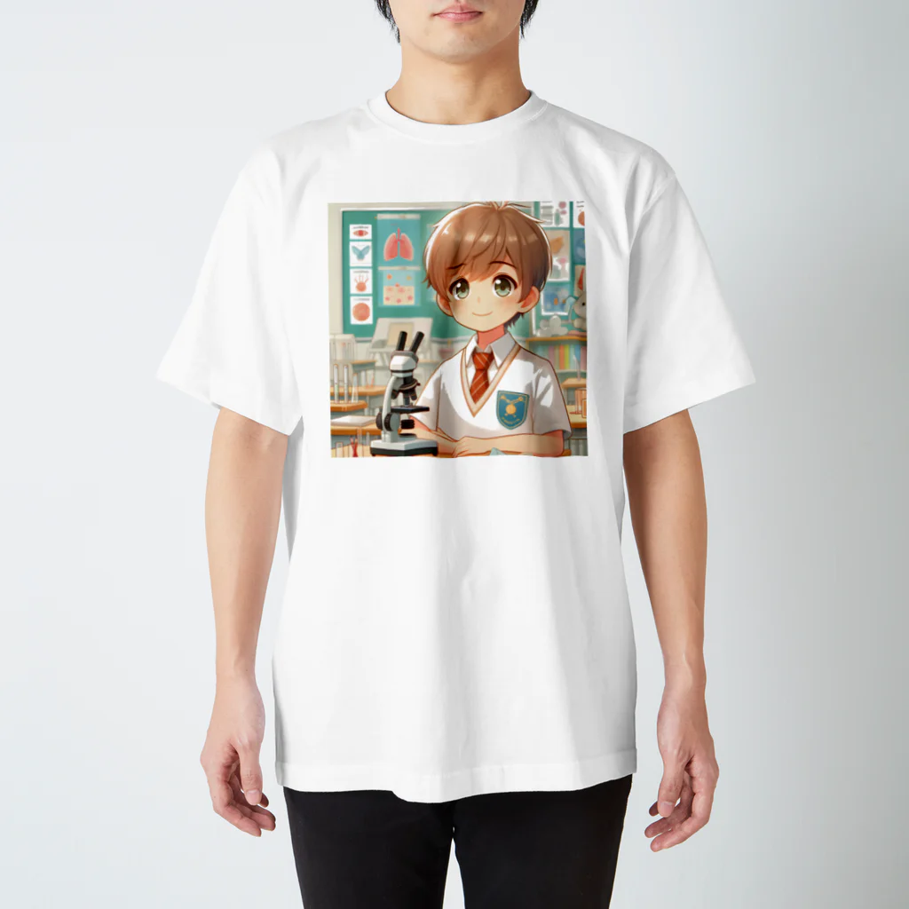 可愛い男の子イラスト販売所　By,keicyanの男の子　中学1年生　科学部 Regular Fit T-Shirt