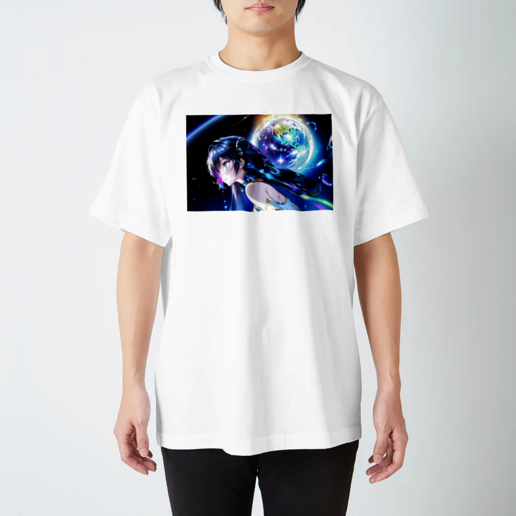 HappinessDarkの星の美しさに想いを馳せる Regular Fit T-Shirt