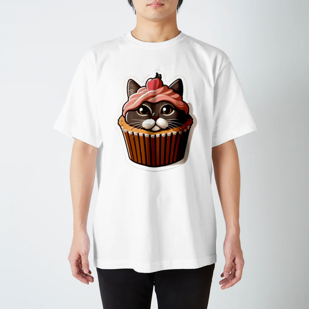 チョコレートモンスターのカップケーキねこ Regular Fit T-Shirt