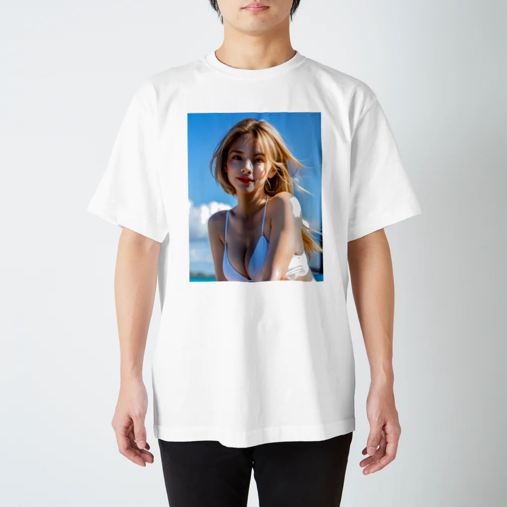 Ayumi_Mumeiの魅惑の白人美女アイリス スタンダードTシャツ