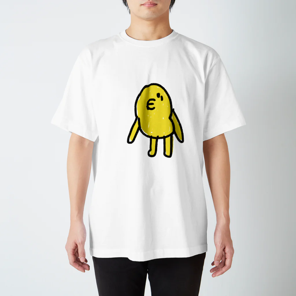 もりの二足歩行のヒヨコ スタンダードTシャツ