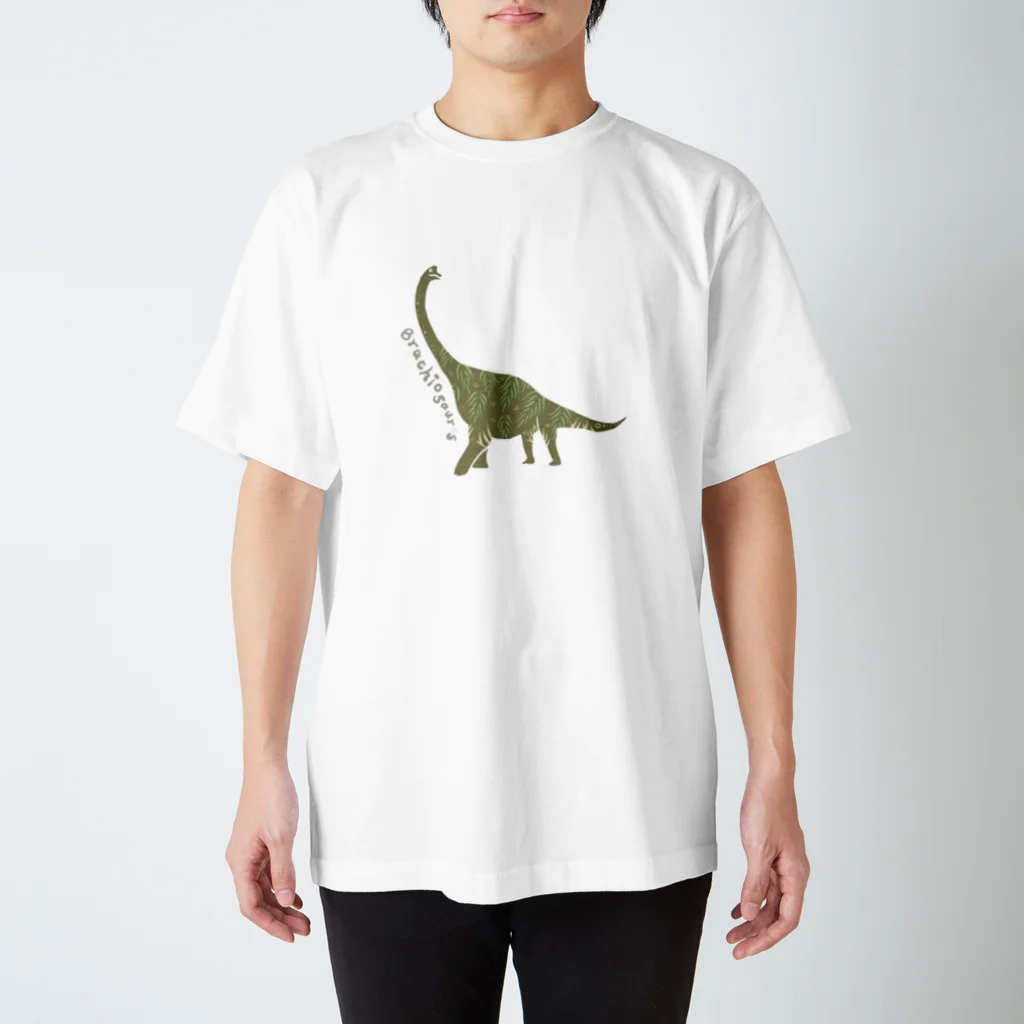 楽園Dinosaurの楽園Dinosaur*プラキオサウルス Regular Fit T-Shirt