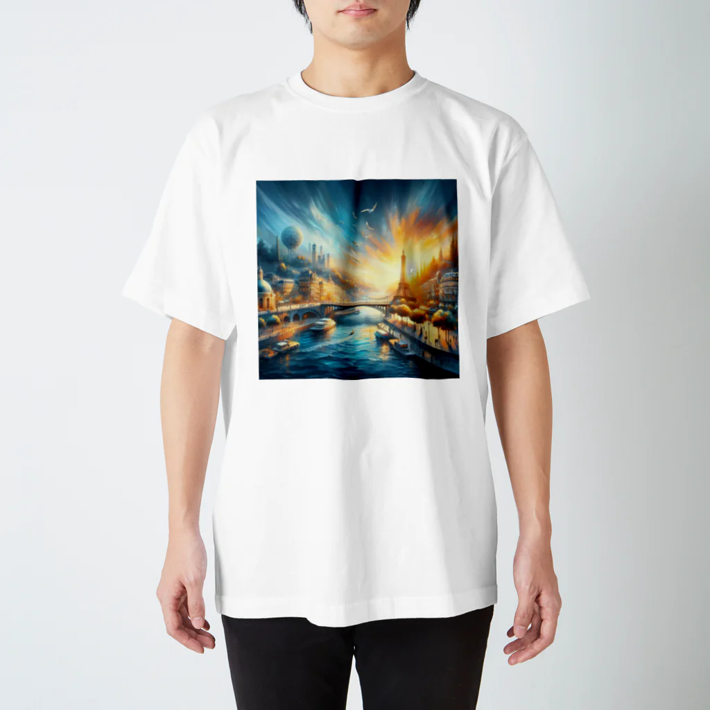 ハッピーハッピープラザ！の水のある町 スタンダードTシャツ