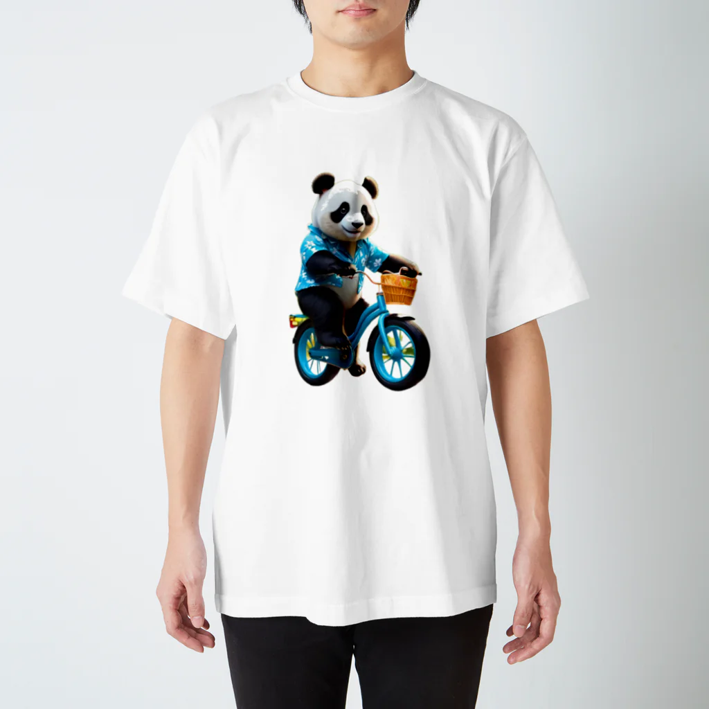 〜たけしゃんのお店〜の自転車アロハパンダ③ Regular Fit T-Shirt