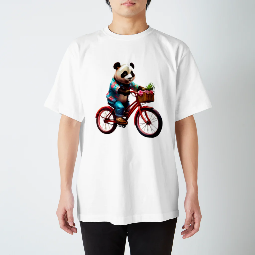 〜たけしゃんのお店〜の自転車アロハパンダ⑦ Regular Fit T-Shirt