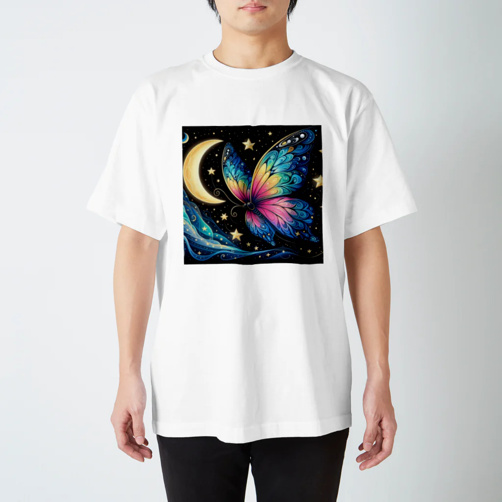 dora0の星空の蝶 Regular Fit T-Shirt