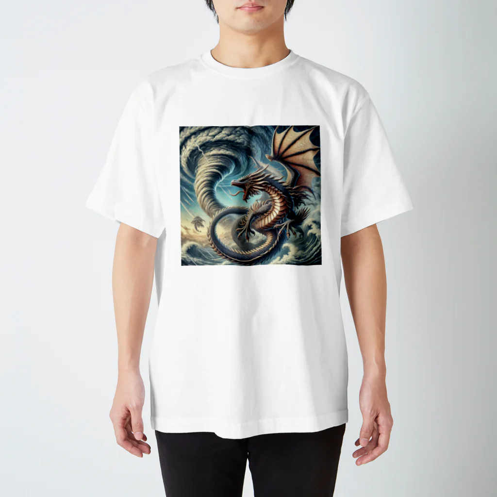 ryu1220の竜巻とドラゴン スタンダードTシャツ