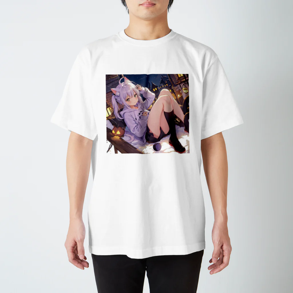 ねむねこのお店の猫耳少女00012 Regular Fit T-Shirt