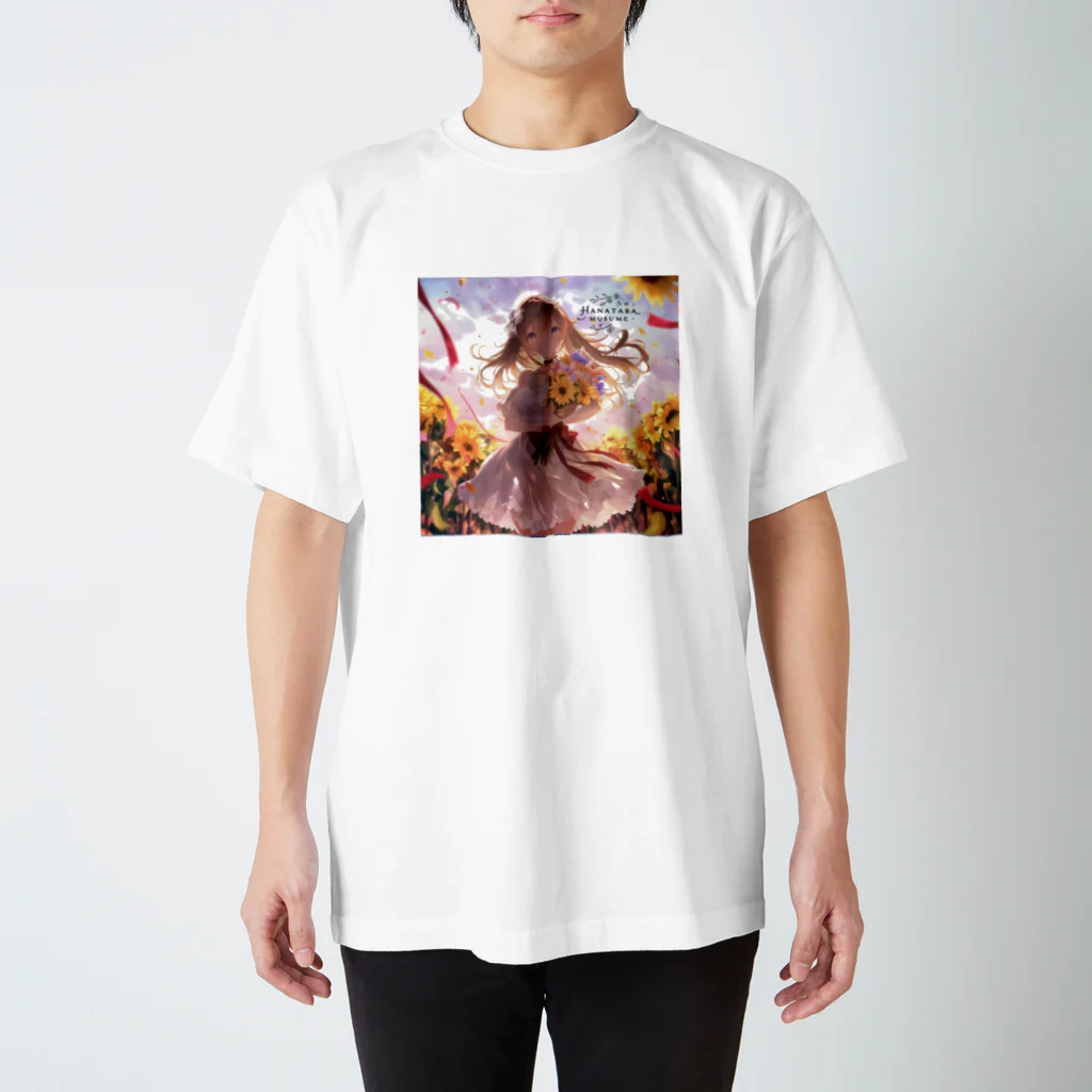 花束娘のDreaming in a Field of Sunflowers Regular Fit T-Shirt