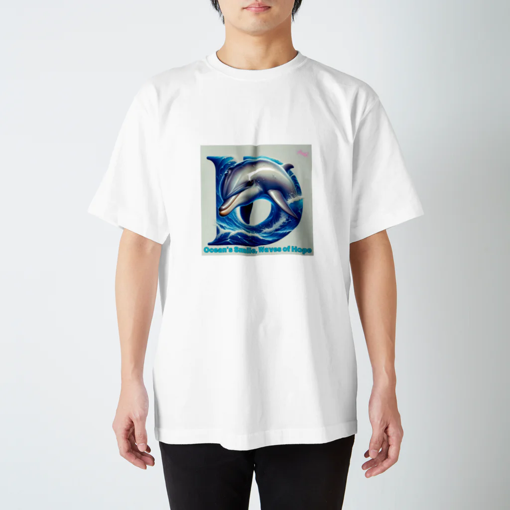 NaturalCanvasのOcean's Smile, Waves of Hope スタンダードTシャツ