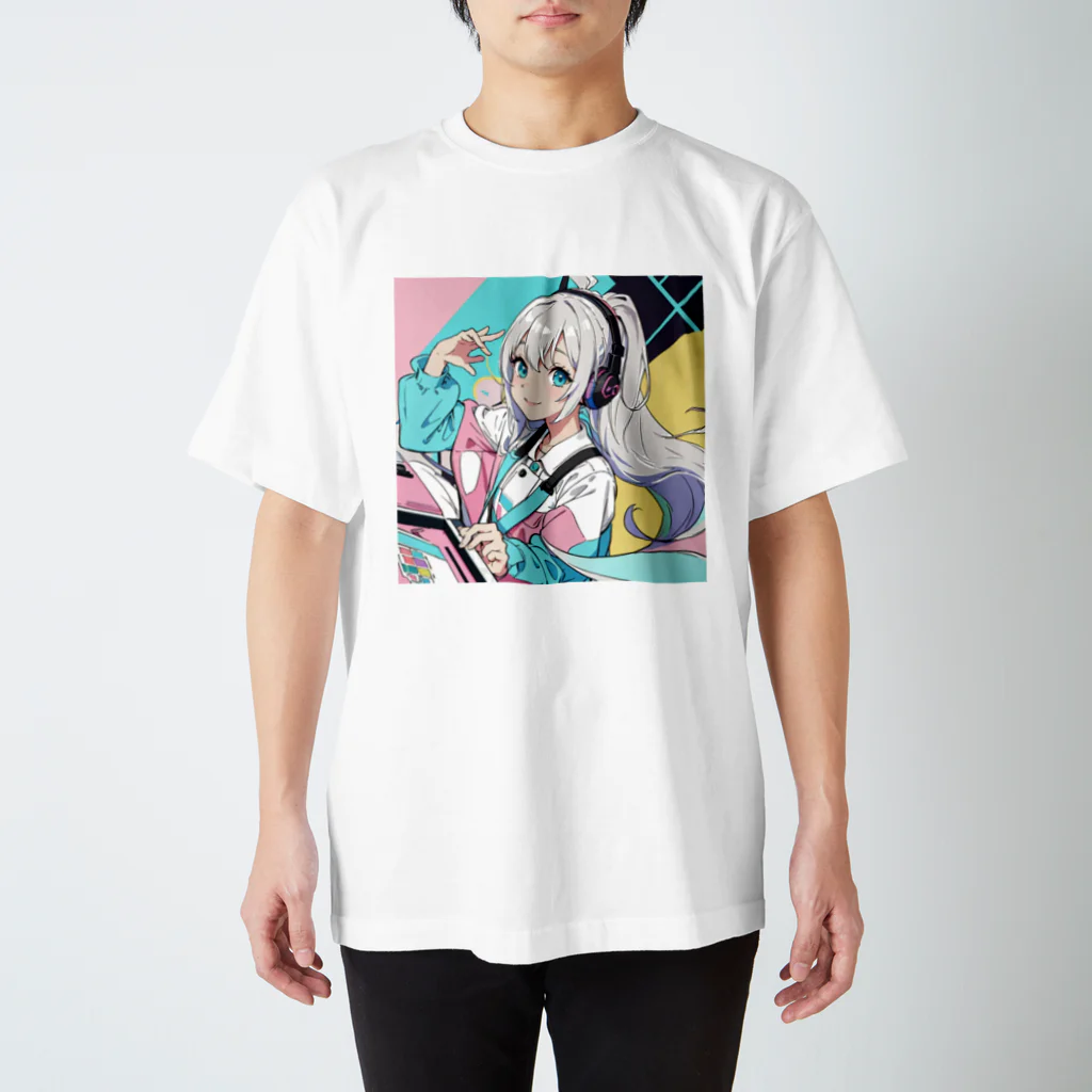 yozoraniyumeoの魔法ゲーマー少女 スタンダードTシャツ