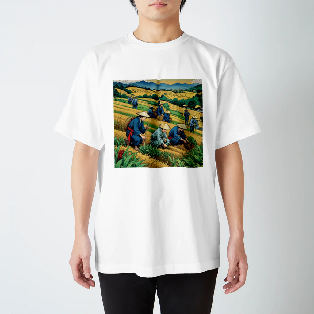 Etoaiの浮世絵シリーズイラスト　農民 Regular Fit T-Shirt