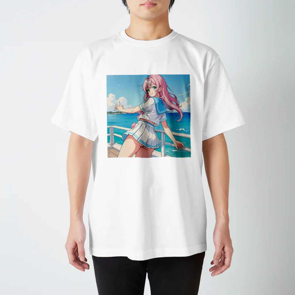 yozoraniyumeoの魔法セーラー少女 Regular Fit T-Shirt