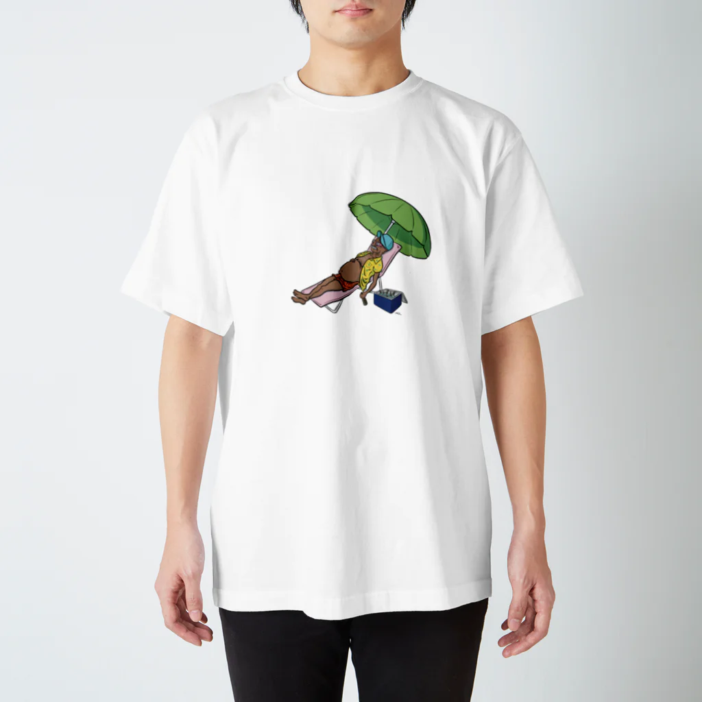 The GrandpaのThe Grandpa on the beach スタンダードTシャツ