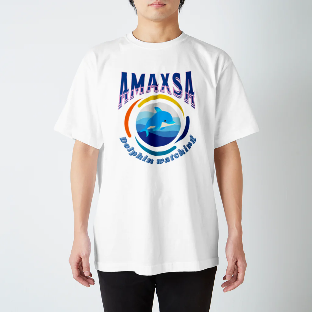 H.webPのAmaxsaイルカウォッチング-wave スタンダードTシャツ