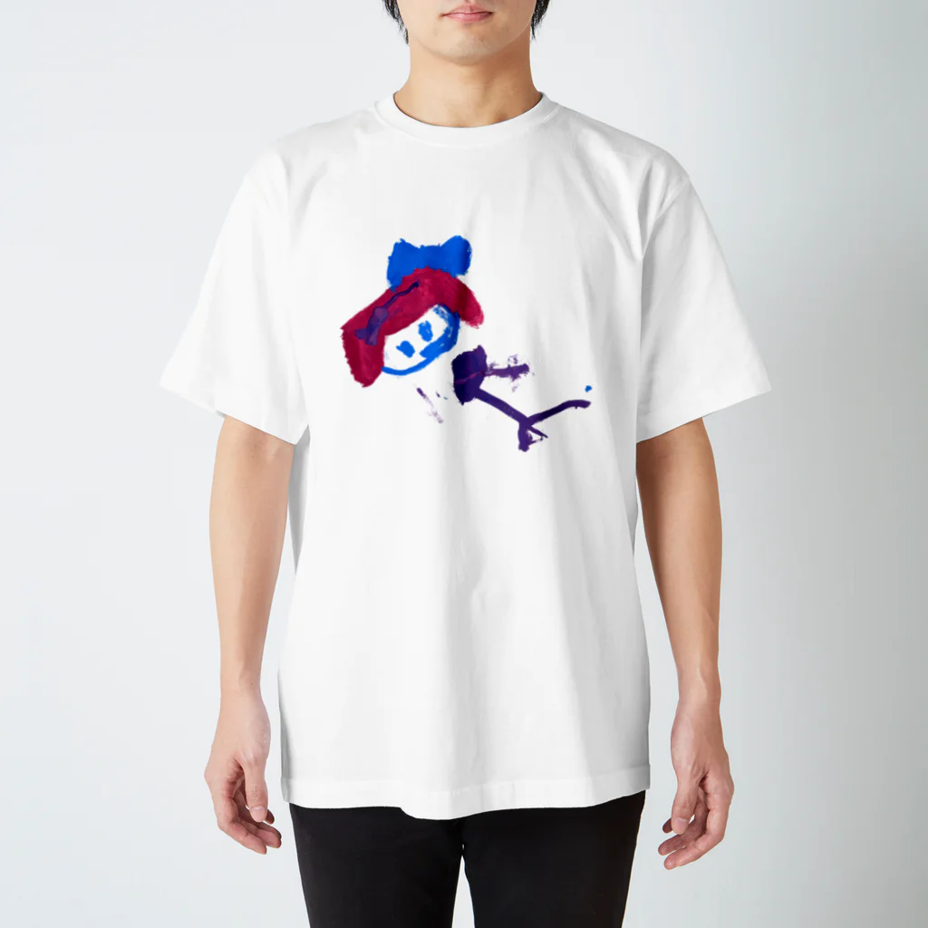 片桐ナントカの青リボンちゃん Regular Fit T-Shirt