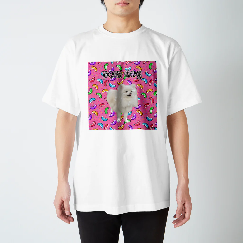 pom_pom_cawaii_dogのCandy spray  Regular Fit T-Shirt