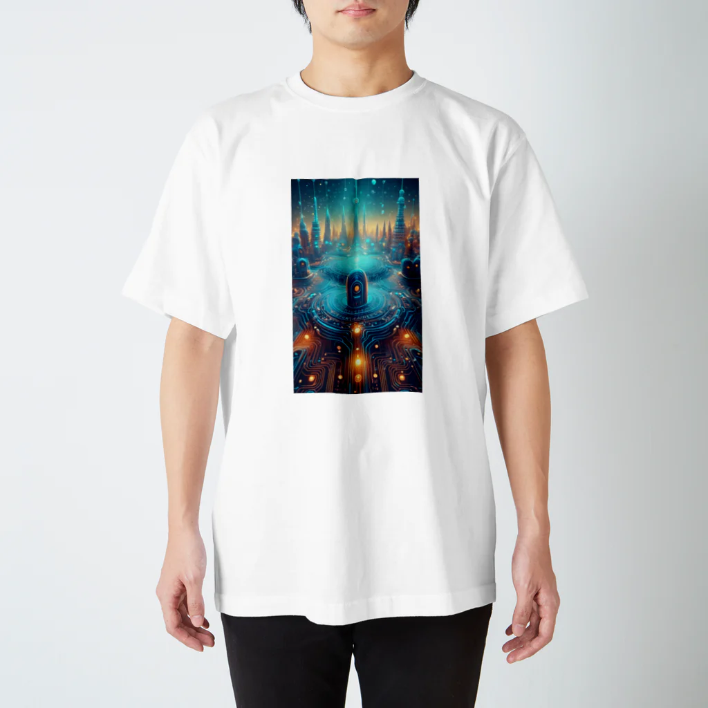 sukoyaの未来都市の光景 Regular Fit T-Shirt